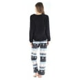 thumbnail image 3 of PajamaMania Women's Fleece Long Sleeve Pajama, 2-Piece Female PJ Set, 3 of 6