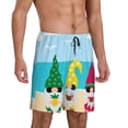 thumbnail image 2 of Sikiie Gnomes On The Beach Mens Pajama Shorts, Lightweight Lounge Pant with Pockets Soft Sleep Pj Shorts for Men3X-Large, 2 of 6
