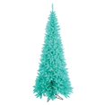thumbnail image 1 of Vickerman 5.5' Aqua Fir Artificial Christmas Tree with 300 Aqua Lights, 1 of 1
