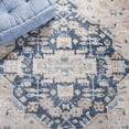 thumbnail image 6 of SAFAVIEH Blair Amyas Oriental Polyester Machine Washable Runner Rug, Beige/Navy, 2'2" x 8', 6 of 7