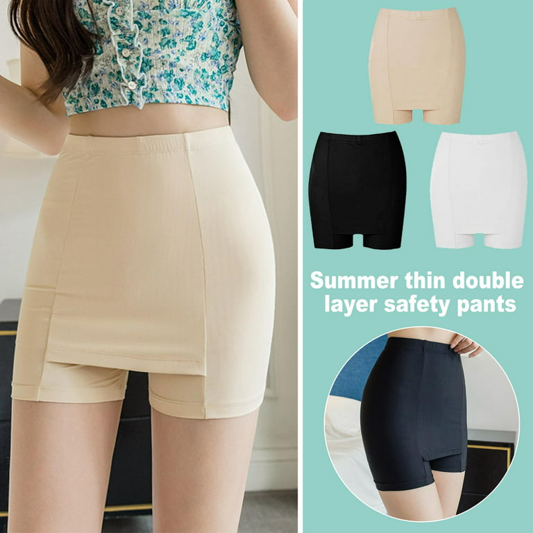 Summer Safety Pants Basic Shorts Under Skirt Female Korean Fashion Underwear  Girls Plus Size Casual Soft Leggings Cotton Tights X3P2 