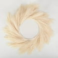 thumbnail image 4 of Hariumiu Artificial Wreath Non-wither Artificial Pampas Grass Wreath Realistic Looking Farmhouse Garland for Diy Arrangements, 4 of 8
