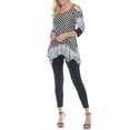 thumbnail image 2 of White Mark Women's Cold Shoulder Tunic Top, 2 of 4