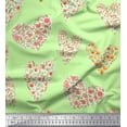 thumbnail image 1 of Soimoi Cotton Voile Fabric leaves,floral & Heart Print Sewing Fabric Yard 56 Inch Wide, 1 of 1