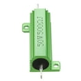 thumbnail image 2 of 50W 500 Ohm Aluminium Housing Chassis Mount Wirewound Power Resistor Green 1pcs, 2 of 4