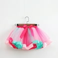 thumbnail image 5 of Spazoro Toddler Girls Tutu Dance Skirts, Rainbow Mesh Leisure Bow Knot Princess Skirts for Child Girls Pink Size 2-4 T, 5 of 9