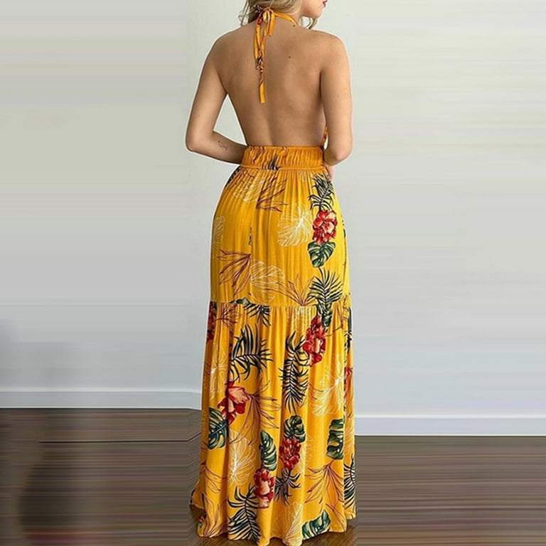 yellow maxi beach dress Yellow main image 1