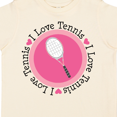 thumbnail image 4 of Inktastic I Love Tennis Pink Girls Toddler T-Shirt, 4 of 5