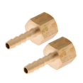 thumbnail image 1 of Manguera De Acoplamiento De Latón De 2 Piezas De Latón - Acoplador De Conector De Rosca BSP 1/4 6 Mm, 1 of 8