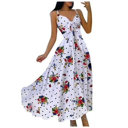 

Wedding Guest Dresses for Women Wedding Dress Fashion Women Button Casual Sleeveless Camis Vest V-Neck Ladies Long Dress on Clearance Summer Dresses for Women 2022 Summer Dresses for Women Pink S