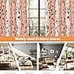 DriftAway Lauren Colorful Watercolor Tree Pattern Blackout Lined Grommet Window Curtain 84"L x 52"W Blush