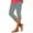 Gray, variant on Leggings for Women Milk Silk Soft Legging Cropped Pants Solid Color Slim Fit High Waisted Capri Yoga Pants Casual Hollow Out Tight Capris Khaki M
