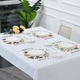 thumbnail image 7 of IAUYY Set of 6 Round Placemats for Dining Tables Heat-Resistant and Wear-Resistant DIY Printing Design Table Placemats，Applicable for Christmas Watercolor Collage Collection, 7 of 7