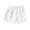White, variant on Miluxas Girls' Elastic Waist Dolphin Shorts, Casual Loose Fit Running Shorts, Soft Breathable Athletic Sweat Shorts for Kids White 1 Years