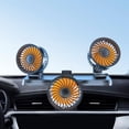 thumbnail image 1 of Ventilador Portátil para vehículos shamjiam 24V 3 velocidades ajustable Naranja, 1 of 7