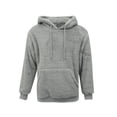 thumbnail image 3 of Biekopu Mens Solid Color Pullover Fleece Hoodie Long Sleeve Casual Sweatshirt with Pockets, 3 of 9