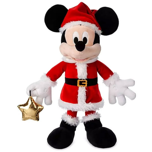 Disney 2019 Holiday Santa Mickey Mouse Plush - Walmart.com - Walmart.com