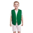 thumbnail image 2 of TOPTIE Kid Volunteer No-Button Child Vest Waistcoat Party Vests 5 Packs-Green-M, 2 of 5