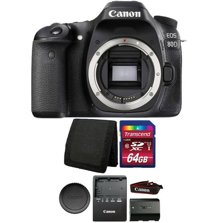 Canon EOS 80D 24.2MP Digital SLR Camera 64 GB Accessory (Best Settings For Canon 80d)