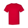 thumbnail image 5 of Hanes EcoSmart Men's Short Sleeve T-Shirt, Crewneck Classic Fit Tee, Cotton-Poly, Deep Red, XL, 5 of 5