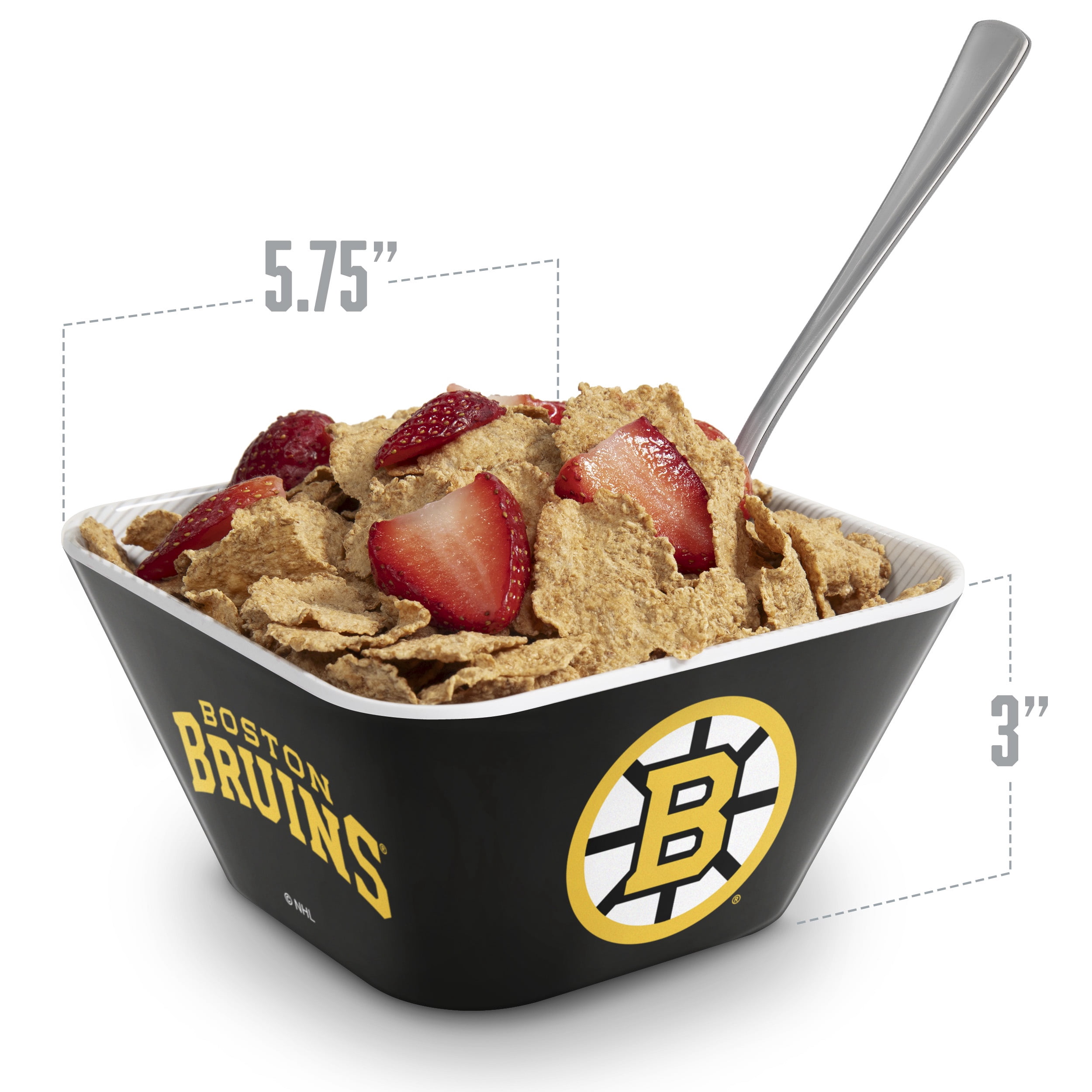 YouTheFan NHL Boston Bruins Small Snack Bowl