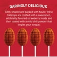 Vero Elotes Strawberry Candy Lollipops with Chili Pepper Powder, 10