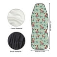 thumbnail image 5 of ZIATUBLE Highland Cow Auto Front Seat Cover Palm Leaf Saddle Blanket for Bucket Seat Washable Car Seat Covers for Front Seats Auto Interior Accessories for Most Cars SUV Sedan, 5 of 7