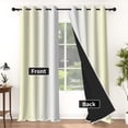 thumbnail image 2 of Lfeey Yellow and White Ombre Curtains, Room Light Blocking Curtains set of 2, 42x84 inch, 2 of 7