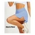 thumbnail image 6 of Women Pleated Tennis Skirt with Pockets Shorts Crossover High Waisted Athletic Golf Skorts Workout Sports Skirt, 6 of 8