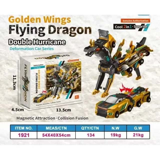Collision Transforming Dinosaur Car Toy Magnetic Dinosaur Transformer Car Transform into Dinosaurs Fun Transforming Cars