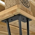 thumbnail image 4 of Patas de horquilla de 22 pulgadas, 3 varillas de acero negro de mediados de siglo para mesa de centro y silla, proyectos de muebles de bricolaje para el hogar (juego de 4), 4 of 5