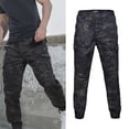 thumbnail image 4 of Pantalones cargo casuales para hombre Streetwear Fashion Hip Hop Amy Pantalones de senderismo para actividades al aire libre Black_M Baoblaze Pantalones de camuflaje, 4 of 8