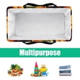 thumbnail image 5 of Sunflower seamless printing Large Capacity Reusable Oxford Cloth Storage Bin: Foldable Storage Bag, Picnic Basket, and Storage Box, 5 of 7