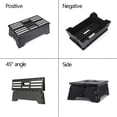 thumbnail image 5 of HLONK Foldable Step Stool Portable Step Stool for Seniors and Kids Non-Slip PP Plastic Compact and Lightweight Stepping Stool Black, 5 of 5