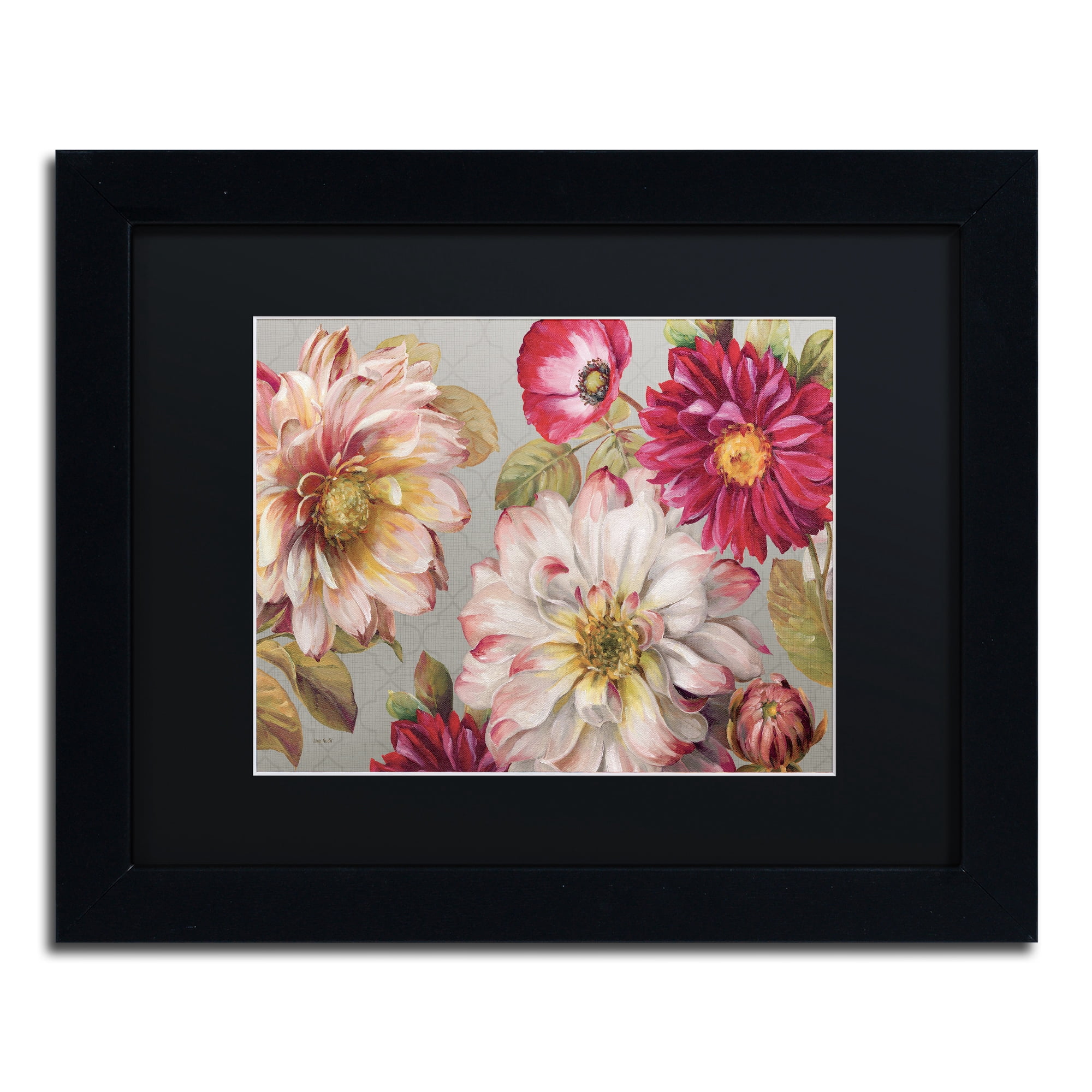 Trademark Fine Art "Classically beautiful I" Canvas Art by Lisa Audit, Black Matte, Black Frame