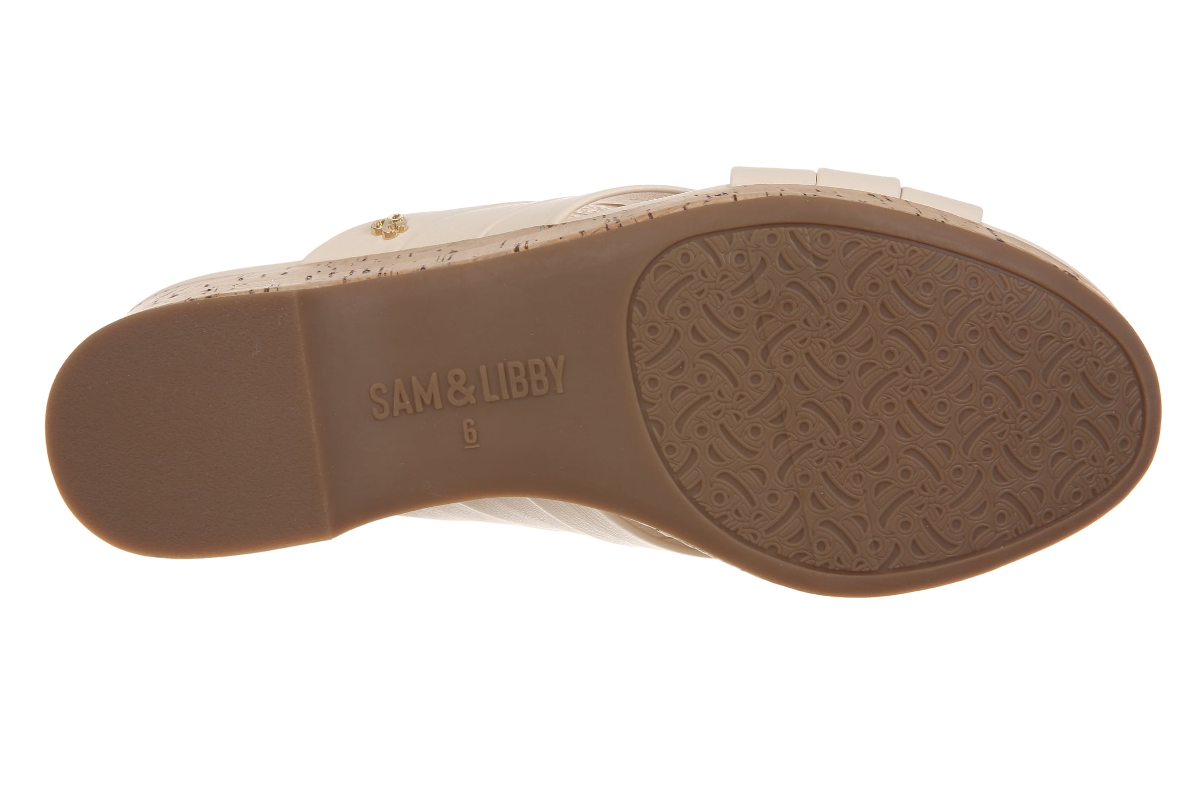 Sam & Libby Women's Cayla Slide Cork Wedge Sandal