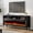 Black, variant on VANACC 65" Farmhouse Sturdy Fireplace TV Stand with 60" Fireplace, Black