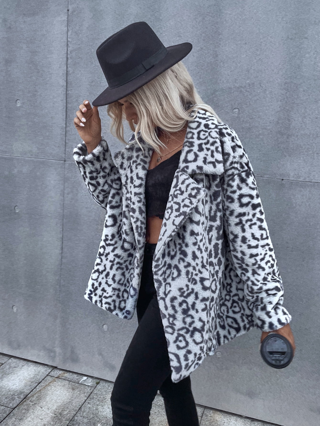 leopard lab coat