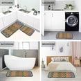 thumbnail image 4 of SKYSONIC 2PCS Colorful Zig Zag Stripes Kitchen Rug and Mat Bright Floor Runner Rug Anti Fatigue Non Slip Comfort Mat for Doormat Laundry Room Hallway 19.7"x27.6"+19.7"x47.2", 4 of 7