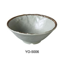 Yanco YO-5006 5.5 x 2 in. Yoto Melamine Ramen Bowl, Matte - 11 oz - Pack of 48