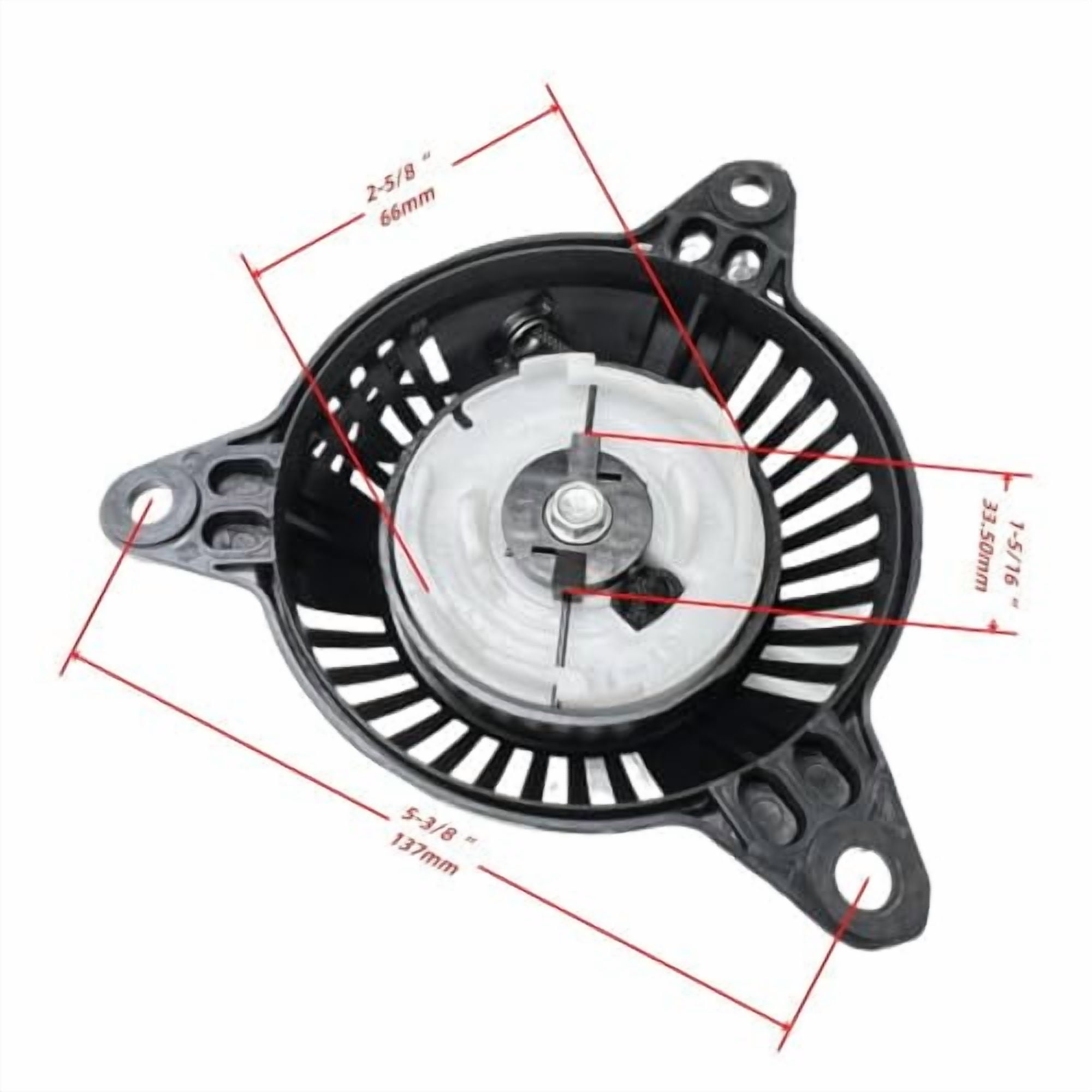 POWER PRODUCTS Recoil Starter with Handle- Replacement for PREDATOR Inverter Generator Surge 1400 Watt (SKU# 71342, 59186, 57063)