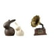 thumbnail image 1 of Juego De Figuras De Conejo De Porcelana, Escultura Coleccionable Vintage, Decoración De Pascua Y Inauguración De La Casa Para Gabinete Y Jardín., 1 of 8