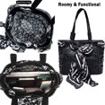 thumbnail image 2 of Bolsos de piel con estampado de calaveras para mujer, 2 of 7