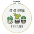 thumbnail image 4 of Dimensions Hoarding Plants Counted Cross Stitch Kit, 6" Diameter,, 4 of 4