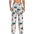 thumbnail image 3 of Picia Hawaii Palms Mens Soft Woven Cotton Elastic Waistband Sleep Pajama Pant Lounge Sleep Pant With Pockets And Drawstring-Large, 3 of 9