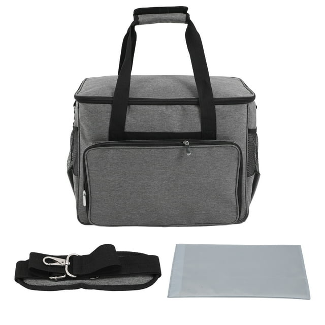 Bolsa para máquina de coser de gran capacidad, portátil, con correa ajustable, apertura amplia y amplia aplicación. Estuche para máquina de coser.