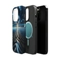thumbnail image 2 of DistinctInk Tough Case for Apple iPhone 13 Pro MAX (6.7" Screen), Compatible with MagSafe Charging - "Radiant Shimmer: Celestial Patterns on Ocean", 2 of 6