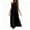 Black, variant on THDHVS Maxi Dress,Solid Color Halter Backless Loose Dress Casual Beach Vacation Style for Summer,Summer Dresses for Women Black S