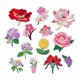 thumbnail image 1 of 13 piezas de parches para planchar, apliques de flores, parches decorativos bordados, apliques para coser, como se muestra, 1 of 5