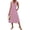 Pink, variant on Women's Fashion Casual Checkered Striped Printed Dress